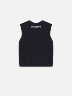 Sotheby’s Women's Argyle Vest -- Navy Multi -FRAME Clothing Shop WE25KSW044 NAMU B vest back packshot image
