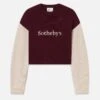 Sotheby’s Women's Cashmere Sweater -- Burgundy Multi