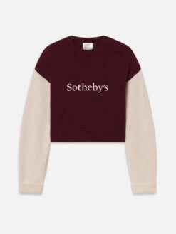 Sotheby’s Women's Cashmere Sweater -- Burgundy Multi