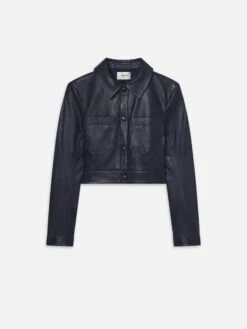 The Small Leather Jacket -- Dark Indigo