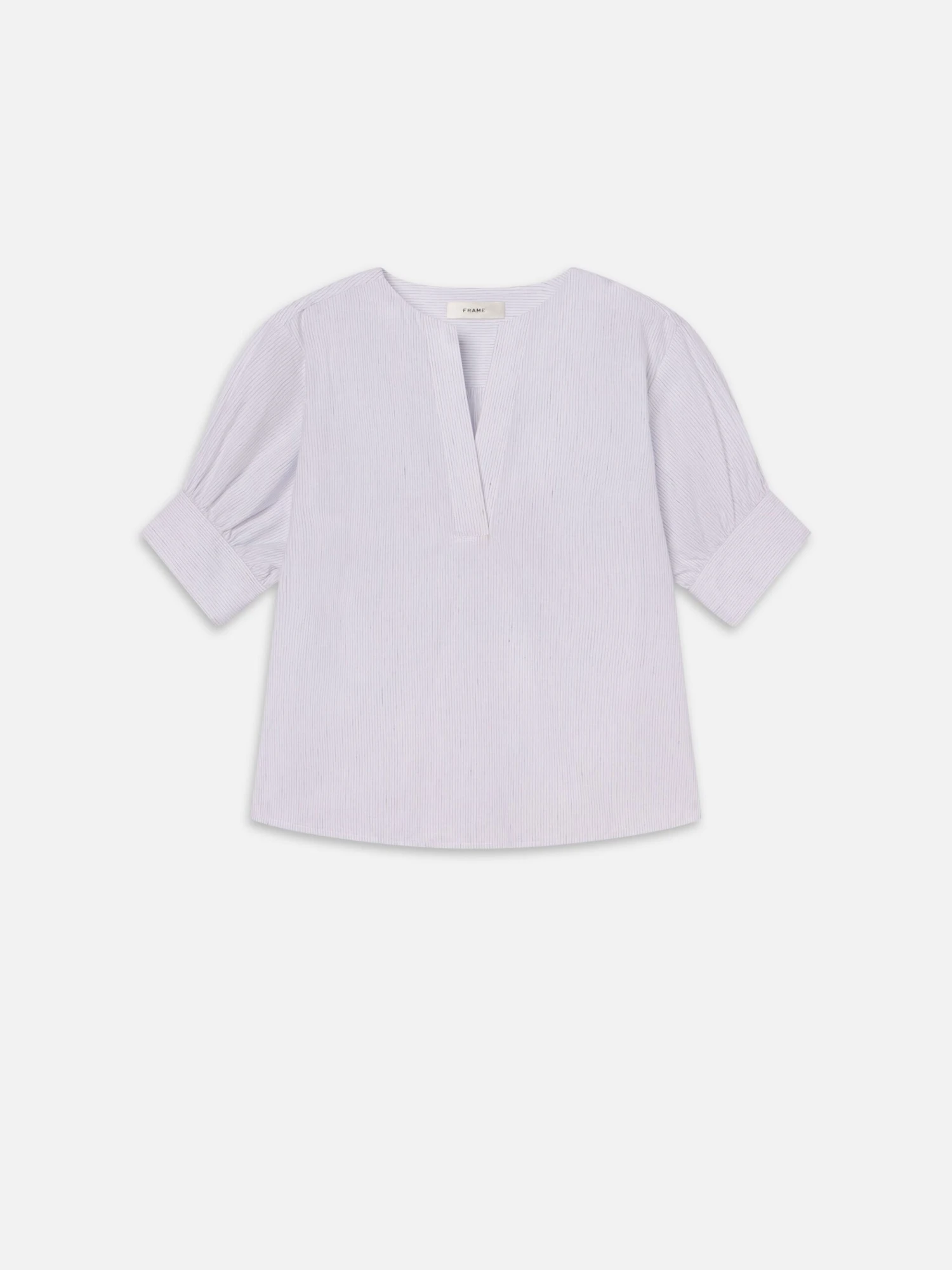 The V-Neck Popover -- Steel Blue Multi 1 The V-Neck Popover -- Steel Blue Multi