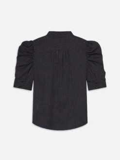 The Gillian Top -- Navy Multi -FRAME Clothing Shop WE25WBL024 NAMU B top back packshot image