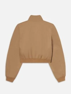 The Harrington Jacket -- Camel -FRAME Clothing Shop WE25WJA005 CAML B jacket back packshot image