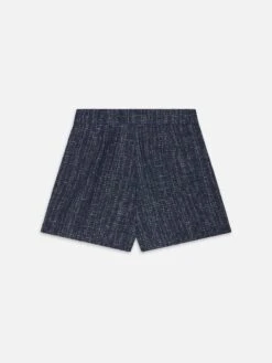 The Tweed Short -- Indigo -FRAME Clothing Shop WE25WST001 INDI B shorts back packshot image