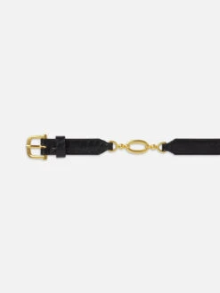 Jewelry Detail Belt -- Black Croc -FRAME Clothing Shop WF24ABT001 BLKC2.2 belt detail image
