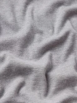 The Rib Baby Tee -- Heather Grey -FRAME Clothing Shop WF25JKT012 HGRY FABRICDETAIL top texture detail image