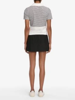 The Tennis Polo -- White Multi -FRAME Clothing Shop WF25JKT015 WTMU 10589 polo back image