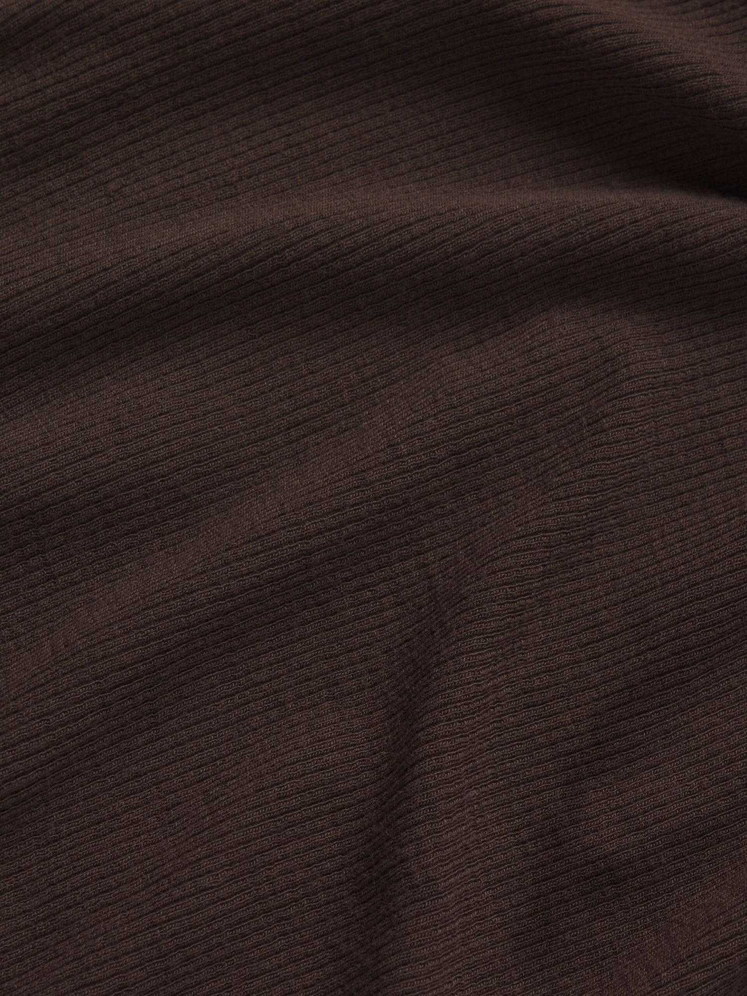 The Mesh Trim Rib Henley -- Coffee 4 The Mesh Trim Rib Henley -- Coffee - Image 4