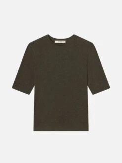 The Heather Rib Crew Tee -- Rich Military Heather