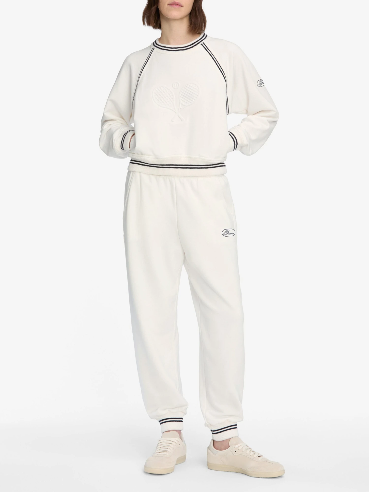 The Tennis Sweatshirt -- White 2 The Tennis Sweatshirt -- White - Image 2