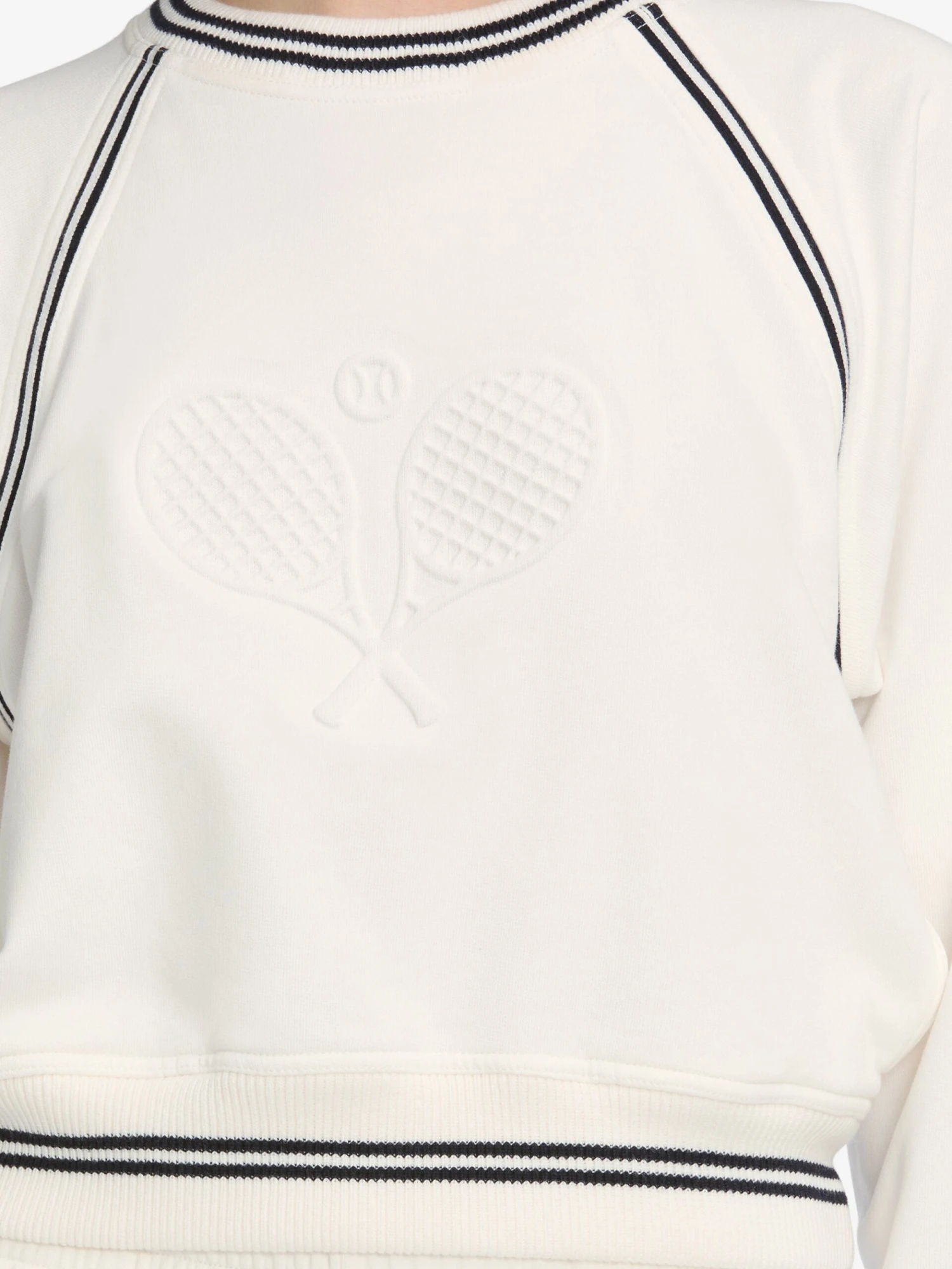 The Tennis Sweatshirt -- White 4 The Tennis Sweatshirt -- White - Image 4