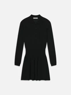 The Smart Polo Dress -- Black