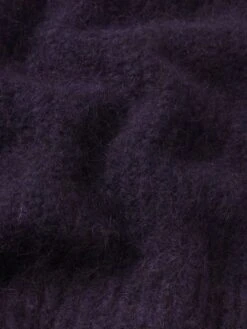 The Plush Vest -- Royal Purple -FRAME Clothing Shop WF25KSW004 RYPL FABRICDETAIL vest texture detail image