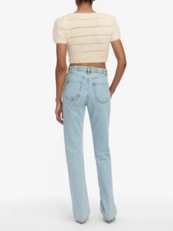 The Cloud Sweater -- Cream 12 The Cloud Sweater -- Cream -FRAME Clothing Shop WF25KSW009 CREA 3248 sweater back image