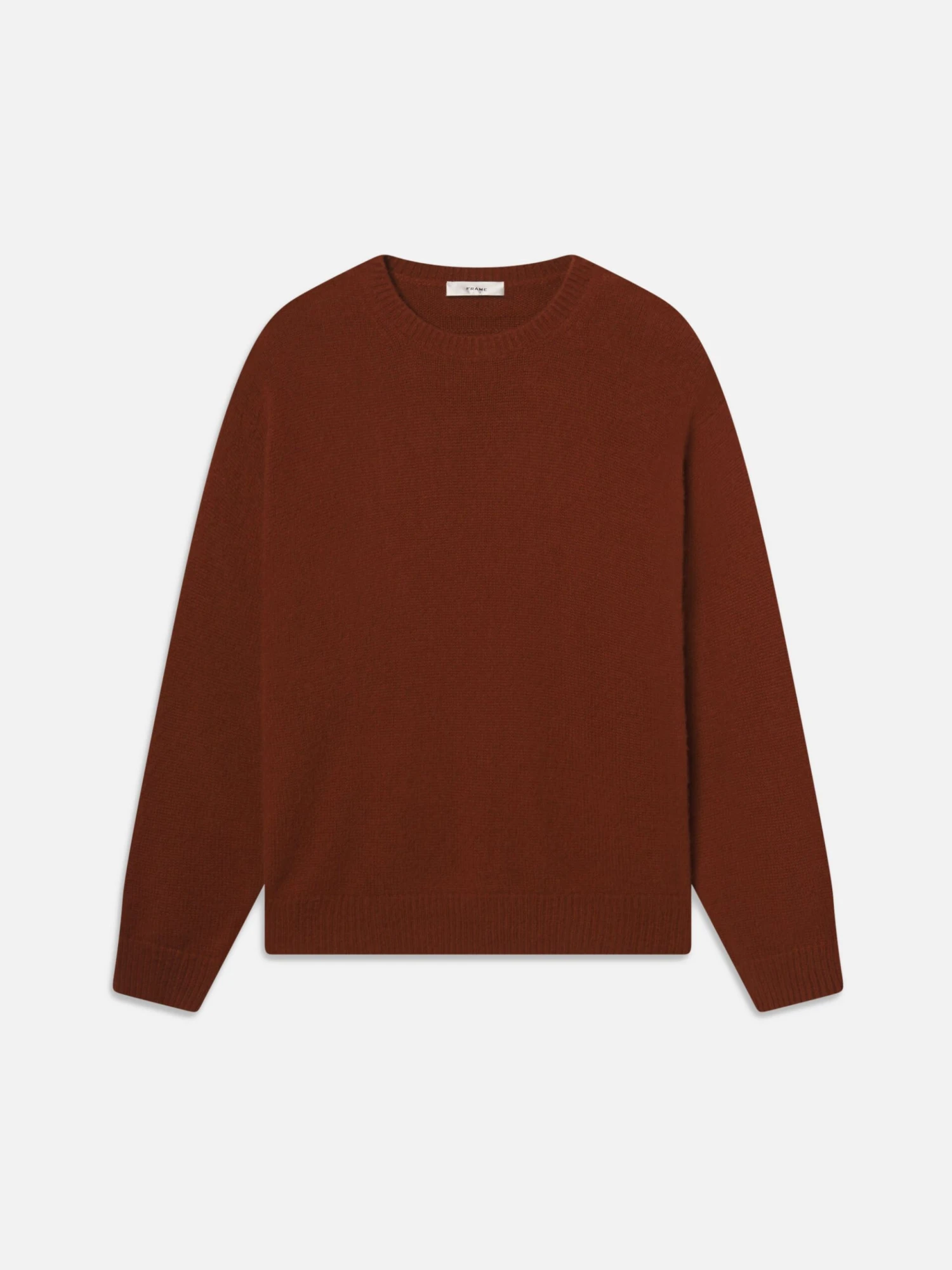 The Cashmere Brushed Sweater -- Rust