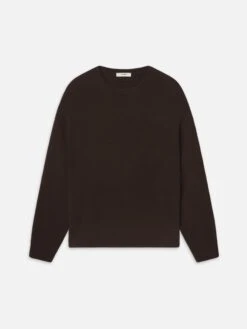 The Cashmere Brushed Sweater -- Coffee