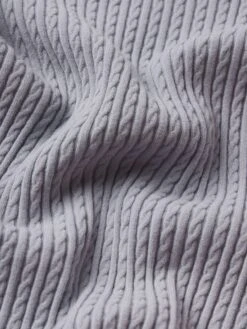 The Fine Cable Tank -- Grey Blue -FRAME Clothing Shop WF25KSW043 GRBL FABRICDETAIL tank texture detail packshot image