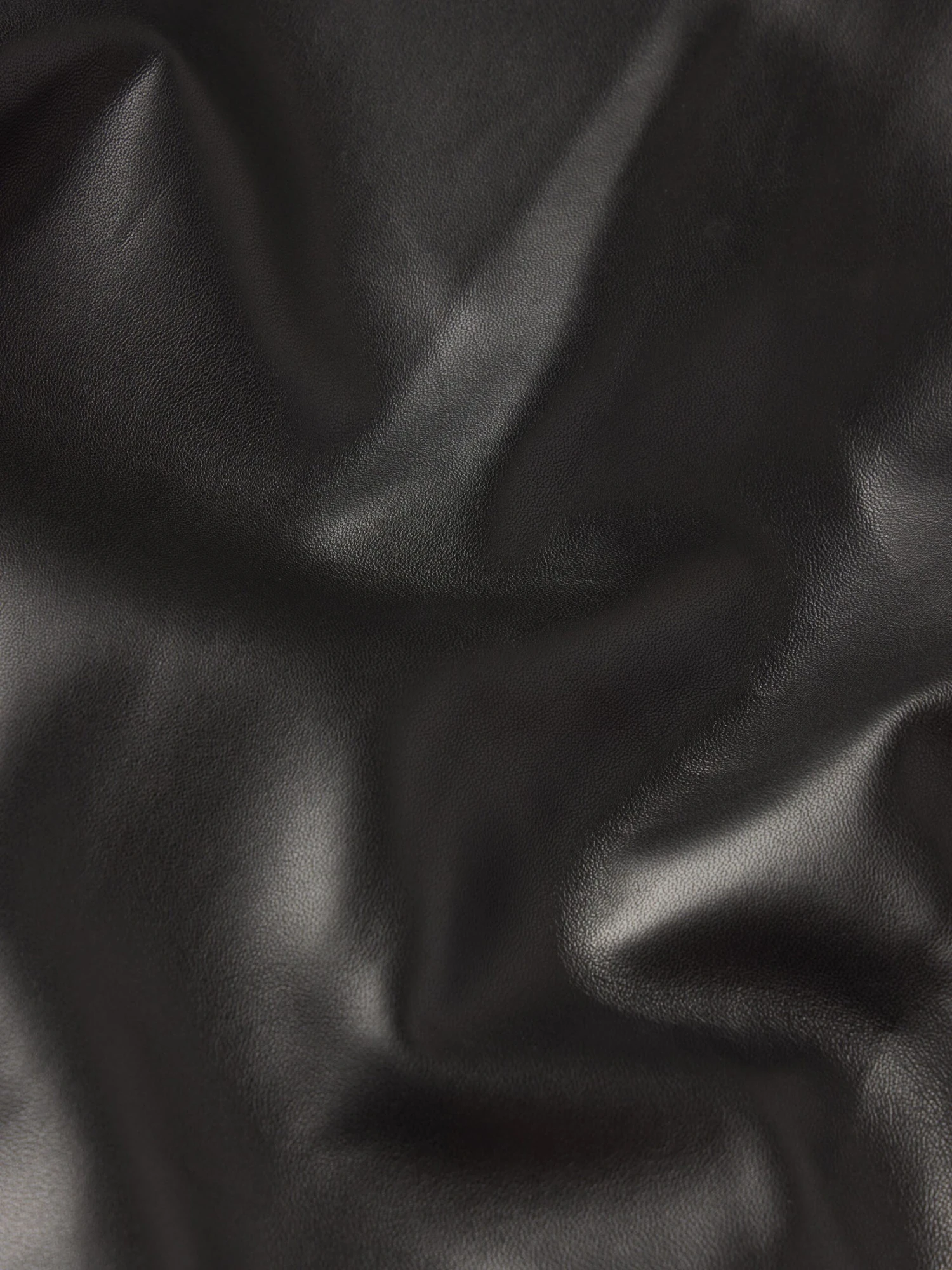 The Leather Zip Front Jacket -- Black 4 The Leather Zip Front Jacket -- Black - Image 4