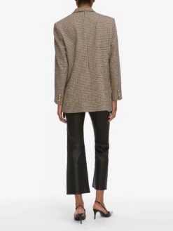 The Leather Reboot Crop -- Black 12 The Leather Reboot Crop -- Black -FRAME Clothing Shop WF25LPA005 BLK 4211 pants back image