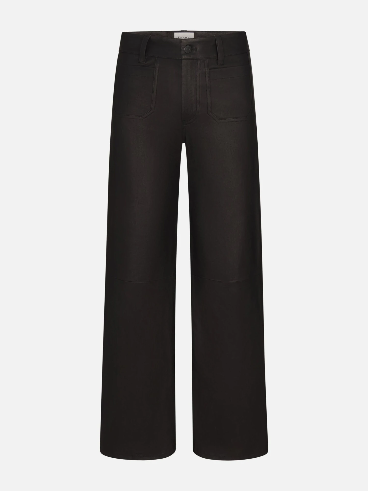 Le Slim Palazzo Modernist Pocket Leather -- Black 1 Le Slim Palazzo Modernist Pocket Leather -- Black