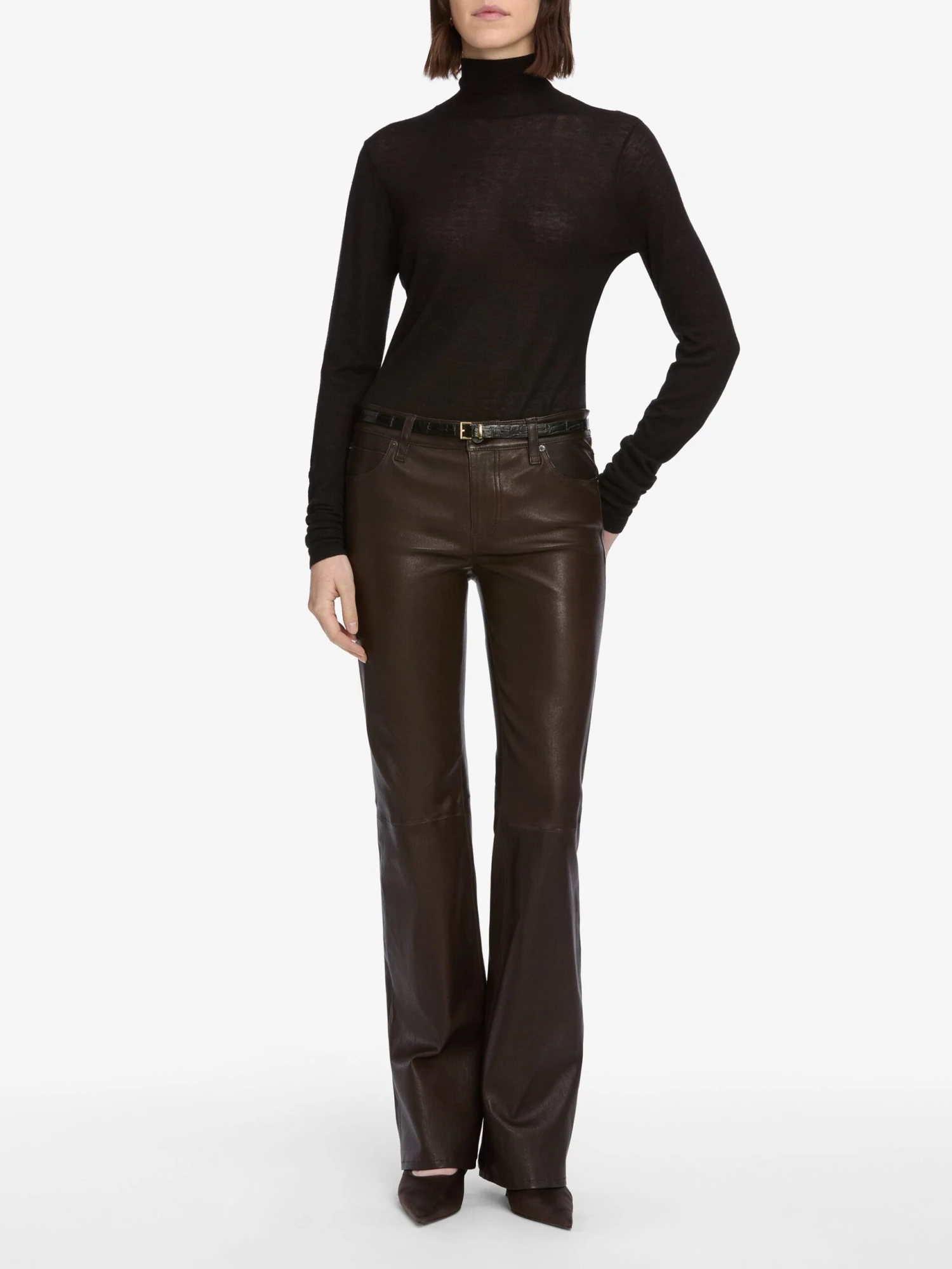 Slim Turtleneck -- Black 2 Slim Turtleneck -- Black - Image 2