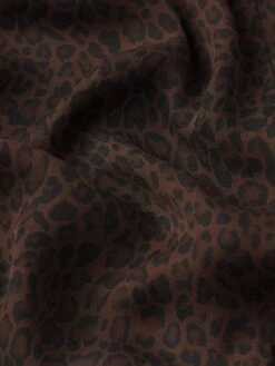 The Gillian Top -- Leopard 13 The Gillian Top -- Leopard -FRAME Clothing Shop WF25WBL008 LEPD FABRICDETAIL top texture detail image