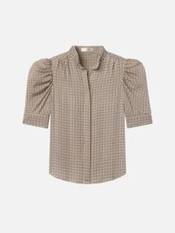 The Gillian Top -- Houndstooth Multi