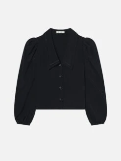 The Long Sleeve Sailor Blouse -- Navy