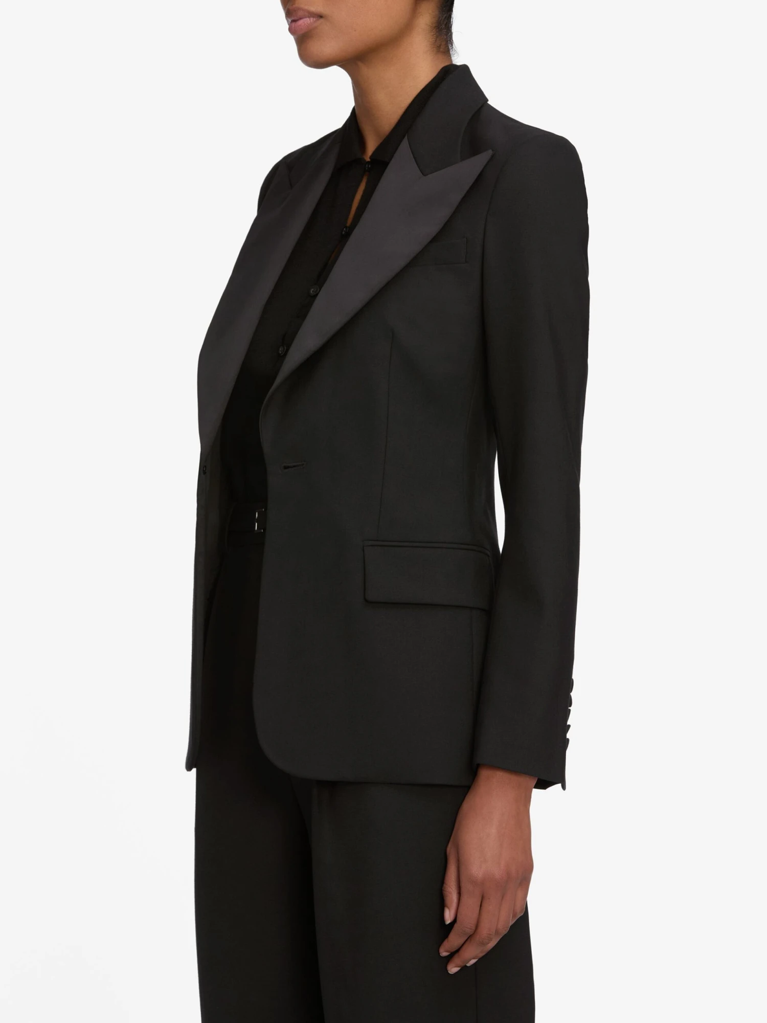 The Peak Lapel Blazer -- Black 5 The Peak Lapel Blazer -- Black - Image 5