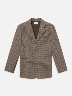 The Houndstooth Blazer -- Navy Multi