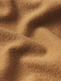 The Raglan Zip Front Jacket -- Camel -FRAME Clothing Shop WF25WJA002 CAML FABRICDETAIL jacket texture detail image