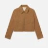 The Raglan Zip Front Jacket -- Camel