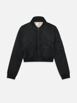 The Nylon Bomber Jacket -- Black