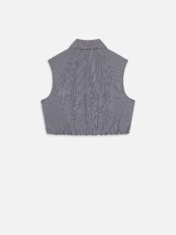 The Check Top -- Navy Multi -FRAME Clothing Shop WF25WSH011 NAMU B1 top back packshot image