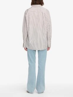 The Striped Boy Shirt -- Aubergine Multi -FRAME Clothing Shop WF25WSH030 ABRM 10240 shirt back image