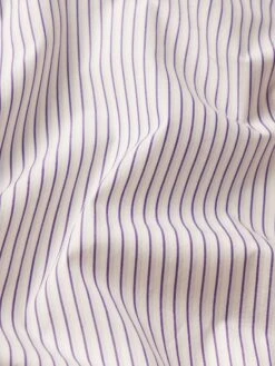 The Striped Boy Shirt -- Aubergine Multi -FRAME Clothing Shop WF25WSH030 WBRM FABRICDETAIL shirt texture detail image