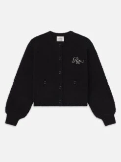 Ritz Mixed Stitch Sweater -- Black