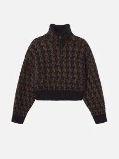 The Houndstooth Jacket -- Brown Multi