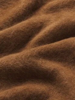 The Oversized Lofty Jacket -- Camel -FRAME Clothing Shop WP26KJA004 CAML DTL1 jacket texture detail image