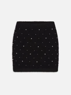 The Embellished Skirt -- Black