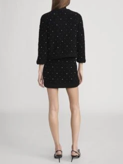 The Embellished Skirt -- Black -FRAME Clothing Shop WP26KSK001 BLK WP26KSW021 BLK 1404 d6a912b1 3d4e 47e6 8f5e e71c4dd737aa skirt back image