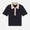 The Contrast Trim Polo -- Navy Multi