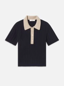 The Contrast Trim Polo -- Navy Multi
