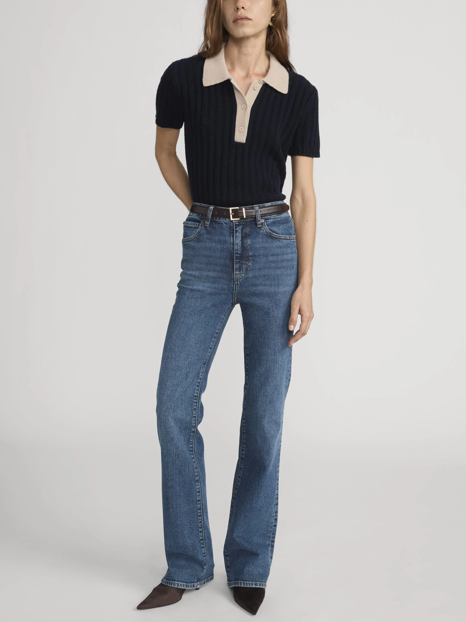 The Contrast Trim Polo -- Navy Multi 2 The Contrast Trim Polo -- Navy Multi - Image 2