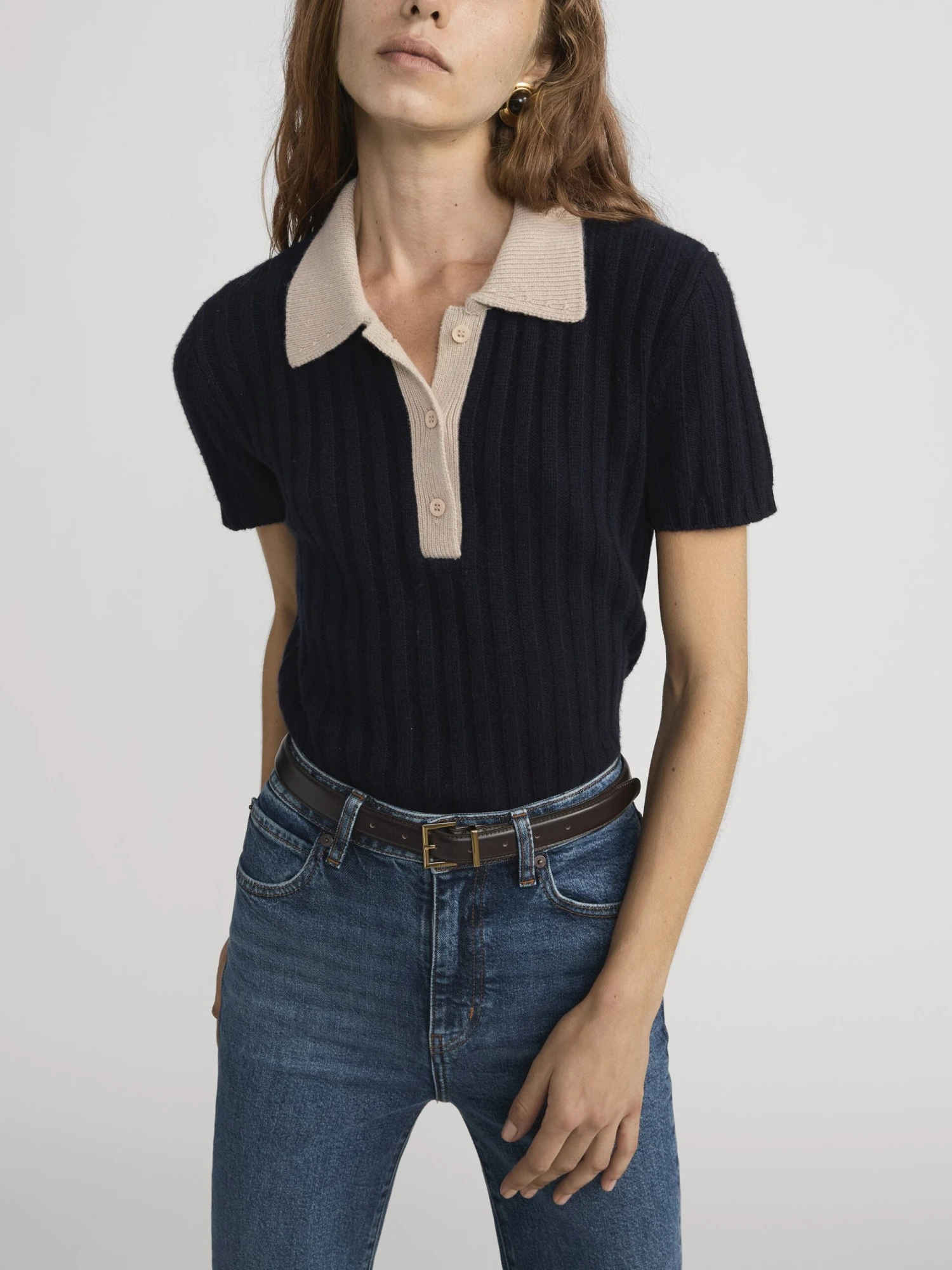 The Contrast Trim Polo -- Navy Multi 3 The Contrast Trim Polo -- Navy Multi - Image 3