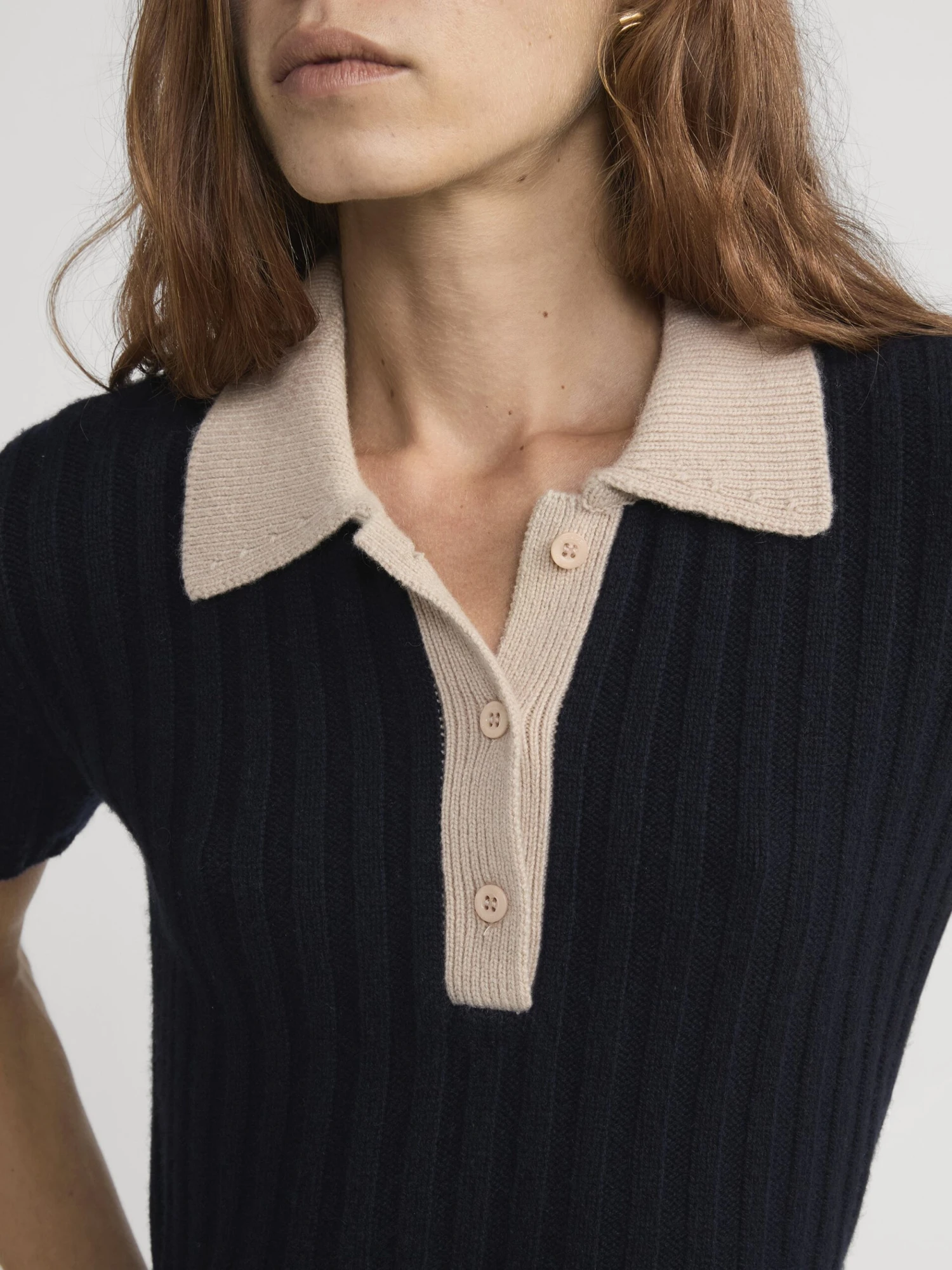 The Contrast Trim Polo -- Navy Multi 4 The Contrast Trim Polo -- Navy Multi - Image 4