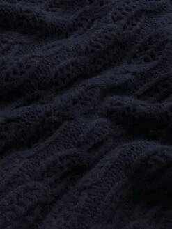 The Cape Sweater -- Navy -FRAME Clothing Shop WP26KSW010 NAVY DTL2 sweater texture detail image