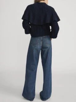 The Cape Sweater -- Navy -FRAME Clothing Shop WP26KSW010 NAVY 2002210 DTOX 4180 65202f8c 9a82 4484 9e36 a7aa3020de8d sweater back image