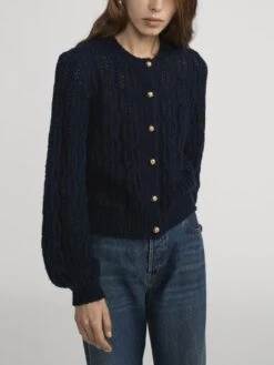 The Cape Sweater -- Navy -FRAME Clothing Shop WP26KSW010 NAVY 2002210 DTOX 4209 sweater front image