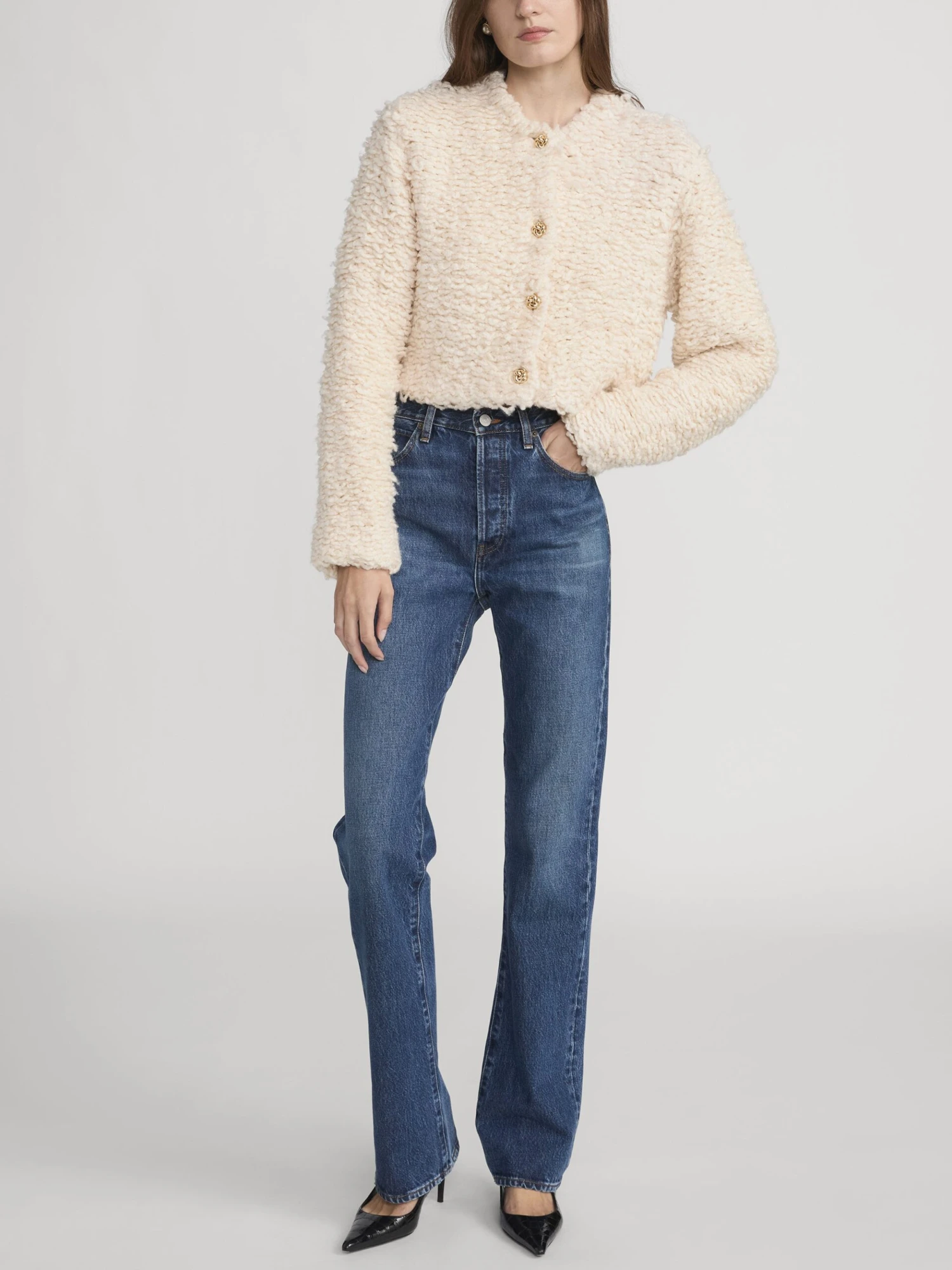 The Shag Cardi -- Cream 2 The Shag Cardi -- Cream - Image 2